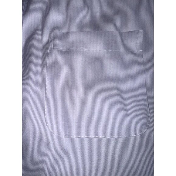 Jos A Banks Mens Size 17.5 Tailored Fit Purple Long Sleeve Button Up Shirt - Picture 5 of 5